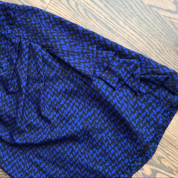 Blue Skirt with Ruffle Detail - Picture 3 of 4